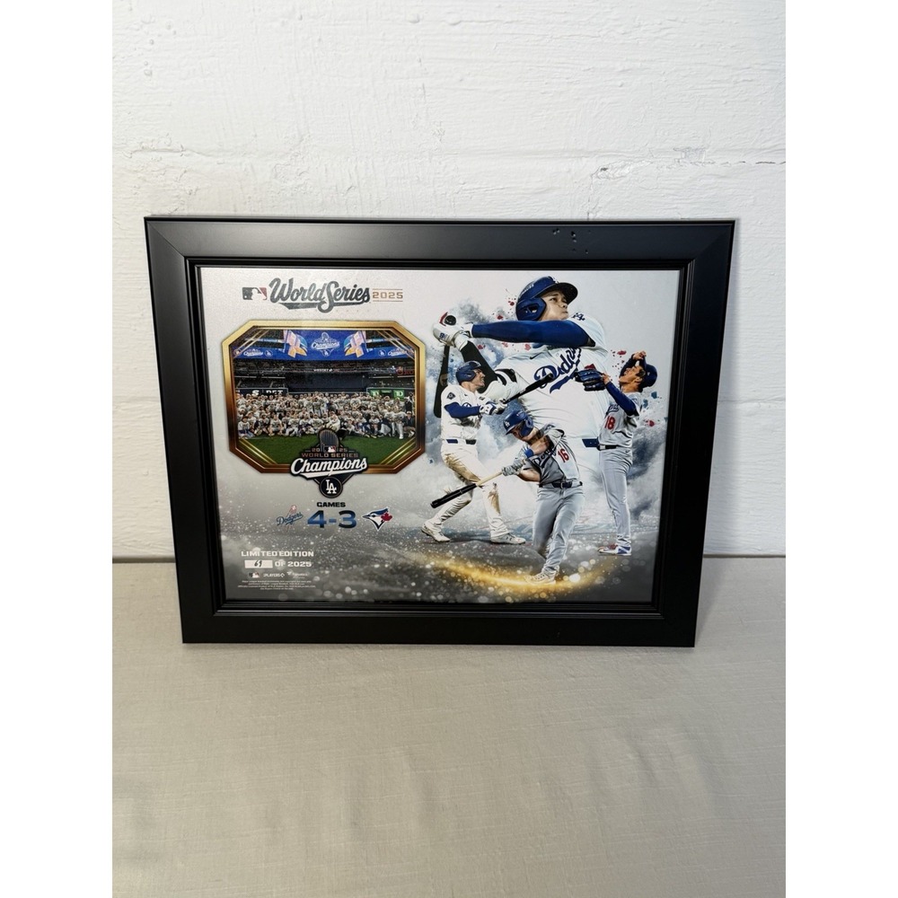 2025 LA Dodgers World Series Champions Framed Photo LE #69/2025 Fanatics MLB